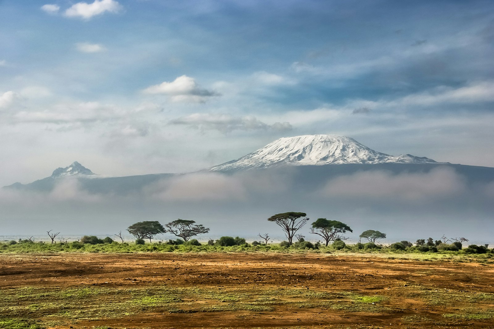 Amboseli and Kilimanjaro Views - plains beneath the mountain